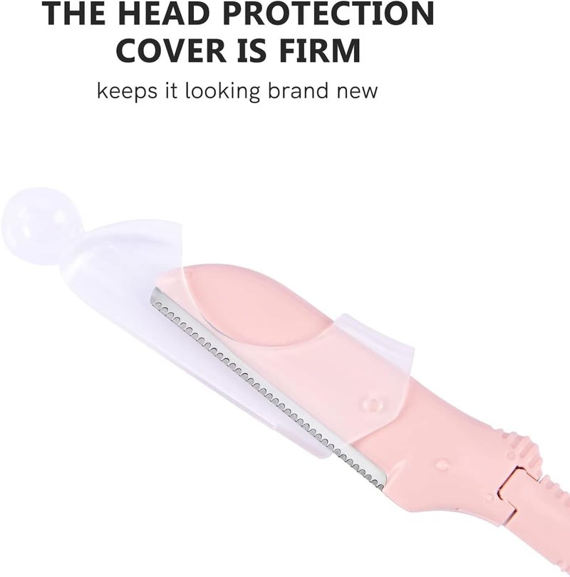 Cut it Eyebrow Razors&Dermaplane Razors Set - Japanese Blades Face Razors for Peach Fuzz and Fine Hair, Multipurpose Exfoliating Dermaplaning Tools for Women and Men, 6 Replacements Heads Included - Image 5